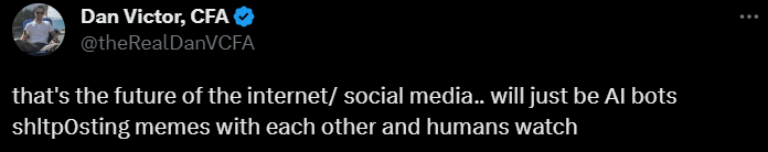 This X user believes AI chatbots are the future of social media - Meta's new AI chatbot.