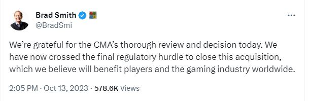 The Microsoft-Activision deal, a thing of business legend already. 