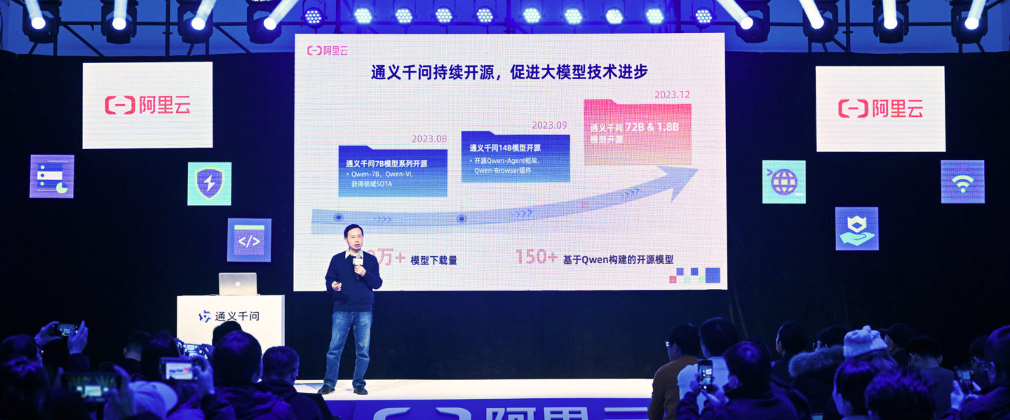 Alibaba Cloud open-sources more LLMs with diverse sizes and multimodal features.